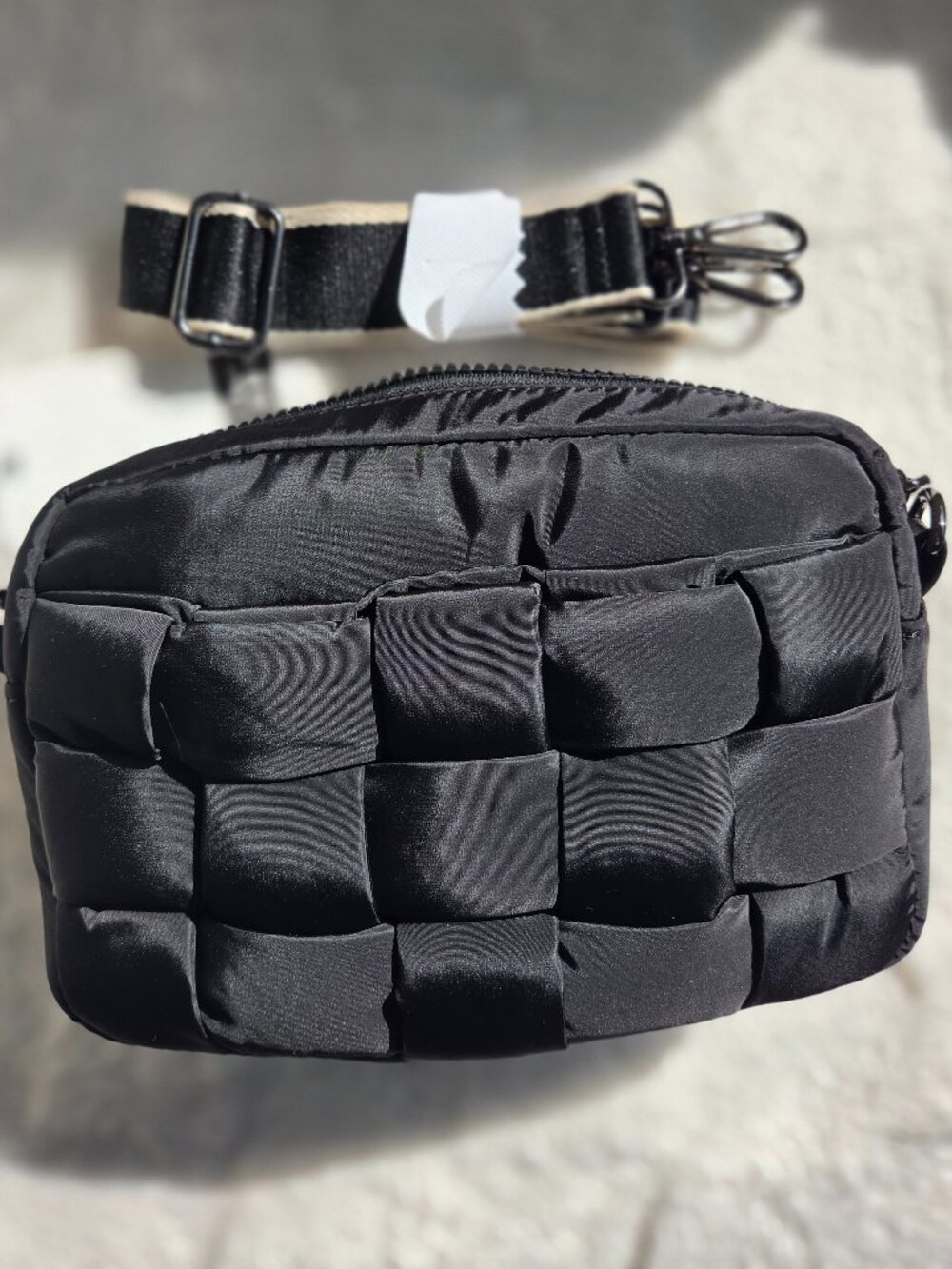 Sol and Selene, Inspiration - Woven Nylon Crossbody, Black, NWT